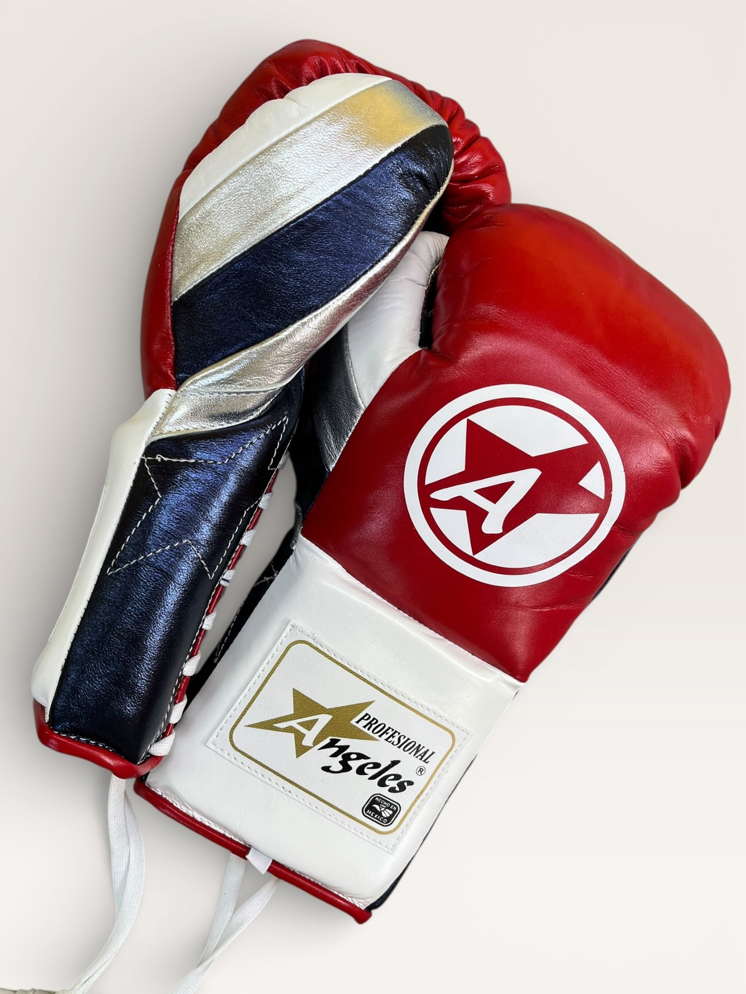 Guantes "Elite PRO" Rojo-Azul marino-Blanco-Plata