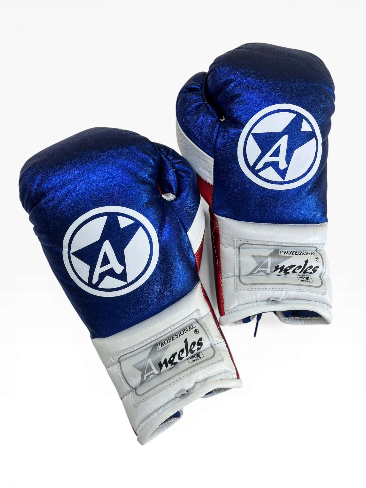 Guantes "Elite PRO" Azul metalico/Rojo metalico/Blanco