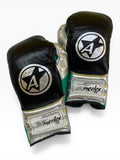 Guantes "Elite PRO" Negro/Plata/Verde metalico