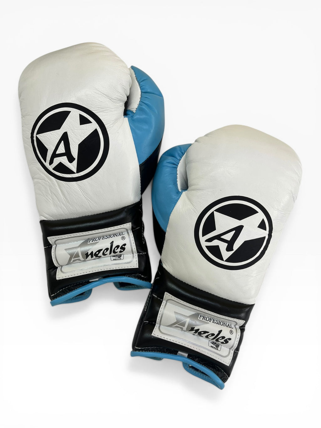 Guantes "Elite PRO" Blanco/Negro/Azul cielo